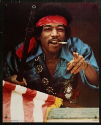 2y0443 JIMI HENDRIX 21x27 commercial poster 1971 cool close up of the legendary guitarist!