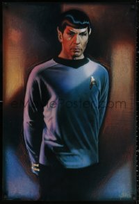 2y0464 STAR TREK CREW 27x40 commercial poster 1991 Drew Struzan art of Lenard Nimoy as Spock!