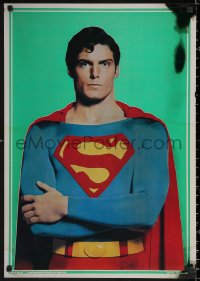 2y0419 SUPERMAN group of 2 foil 21x30 commercial posters 1978 Christopher Reeve, top cast!