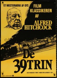 2y0040 39 STEPS Danish R1970s Alfred Hitchcock, Robert Donat, Madeleine Carroll, different!
