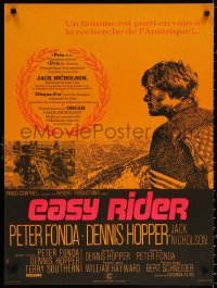 2y0139 EASY RIDER French 23x31 R1980s Peter Fonda, motorcycle biker classic directed by Dennis Hopper