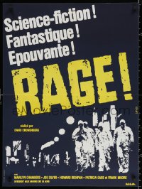 2y0151 RABID French 23x30 1977 David Cronenberg, Marilyn Chambers, zombie thriller, Landi art!