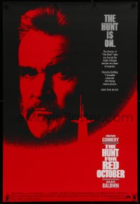 2y0746 HUNT FOR RED OCTOBER int'l 1sh 1990 Russian military submarine captain Sean Connery!