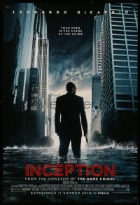 2y0749 INCEPTION IMAX advance DS 1sh 2010 Christopher Nolan, Leonardo DiCaprio standing in water!