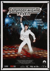 2y0104 SATURDAY NIGHT FEVER Italian 1sh R2017 image of disco dancer John Travolta, director's cut!