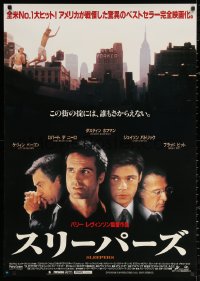 2y0067 SLEEPERS Japanese 29x41 1997 Robert De Niro, Dustin Hoffman, Jason Patric, Brad Pitt!