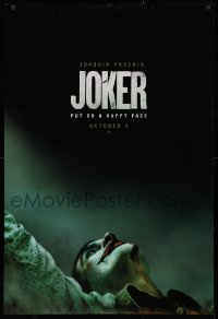 2y0766 JOKER teaser DS 1sh 2019 great image of Joaquin Phoenix as the DC Comics villain!
