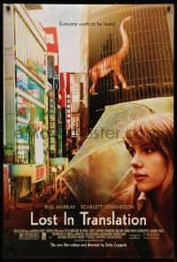 2y0805 LOST IN TRANSLATION DS 1sh 2003 pretty Scarlett Johansson in Tokyo, Sofia Coppola!