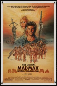 2y0808 MAD MAX BEYOND THUNDERDOME 1sh 1985 art of Mel Gibson & Tina Turner by Richard Amsel!