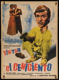 2y0015 EL CENICIENTO Mexican poster 1952 different Josep Renau artwork of German Valdes as Tin-Tan!