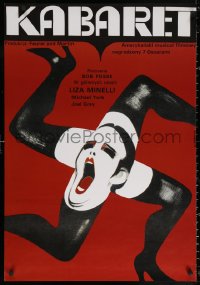 2y0058 CABARET Polish 26x38 R1990s wild completely different Liza Minnelli swastika art by Gorka!