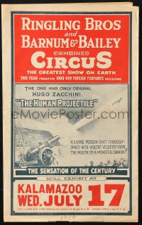 2y0282 RINGLING BROS & BARNUM & BAILEY COMBINED CIRCUS promo brochure 1929 human projectile & more!