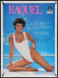 2y0377 RAQUEL WELCH 26x35 video poster 1991 very sexy sponsoring Total Beauty and Fitness!
