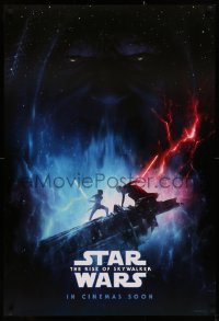 2y0899 RISE OF SKYWALKER int'l teaser DS 1sh 2019 Star Wars, Kylo battles Rey, in Cinemas Soon!