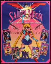 2y0378 SAILOR MOON 22x28 video poster 1990s Naoko Takeuchi cartoon images from the Japanese anime!