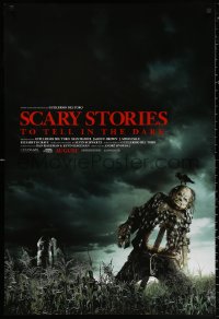 2y0910 SCARY STORIES TO TELL IN THE DARK advance DS 1sh 2019 Guillermo Del Toro, creepy scarecrow!