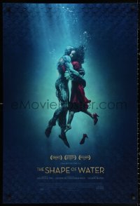 2y0918 SHAPE OF WATER style B int'l DS 1sh 2017 Guillermo del Toro, Doug Jones as the Amphibian Man!