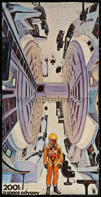 2y0488 2001: A SPACE ODYSSEY 20x39 commercial poster 1968 Stanley Kubrick classic, Bob McCall art!