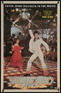 2y0531 SATURDAY NIGHT FEVER 23x36 Australian special poster 1977 Travolta & Karen Lynn Gorney!