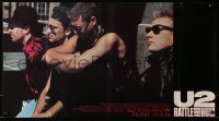 2y0561 U2 RATTLE & HUM 13x24 special poster 1988 Irish rockers Bono, The Edge, Mullen Jr & Clayton!
