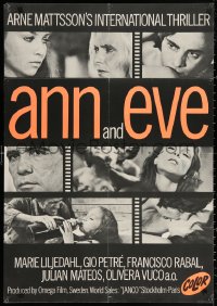 2y0005 ANN & EVE export Swedish 1970 Gio Petre, Marie Liljedahl, you haven't seen it all, b/w style