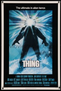 2y0988 THING 1sh 1982 John Carpenter classic sci-fi horror, Drew Struzan, regular credit design!