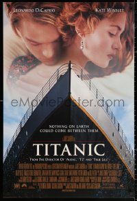 2y0993 TITANIC revised int'l DS 1sh 1997 star-crossed Leonardo DiCaprio, Kate Winslet, directed by James Cameron!