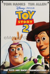 2y1001 TOY STORY 2 advance DS 1sh 1999 Woody, Buzz Lightyear, Disney and Pixar animated sequel!