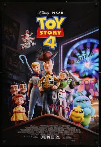 2y1002 TOY STORY 4 advance DS 1sh 2019 Walt Disney, Pixar, Woody, Buzz Lightyear and cast!