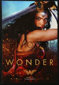 2y0284 WONDER WOMAN group of 3 mini posters 2017 sexiest Gal Gadot in title role & as Diana Prince!