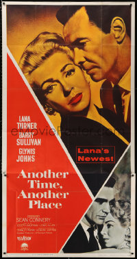 2z0347 ANOTHER TIME ANOTHER PLACE 3sh 1958 sexy Lana Turner has an affair with young Sean Connery!