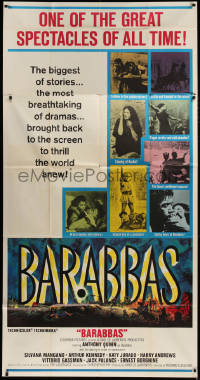 2z0351 BARABBAS 3sh R1968 Anthony Quinn & Silvana Mangano, directed by Richard Fleischer!