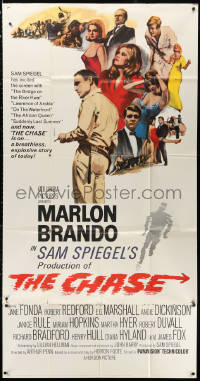 2z0369 CHASE 3sh 1966 Marlon Brando, Jane Fonda, Robert Redford, directed by Arthur Penn