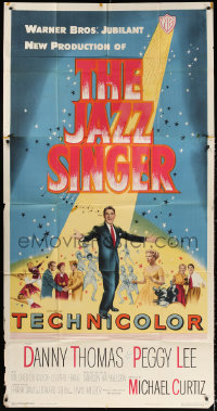 2z0406 JAZZ SINGER 3sh 1953 Danny Thomas, Peggy Lee, based on classic Samson Raphaelson play!