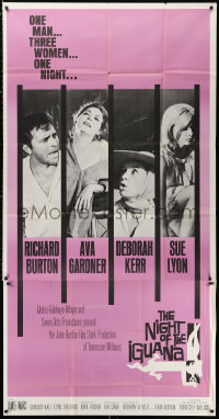2z0429 NIGHT OF THE IGUANA 3sh 1964 Richard Burton, Ava Gardner, Sue Lyon, Deborah Kerr, John Huston