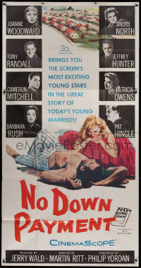 2z0432 NO DOWN PAYMENT 3sh 1957 Joanne Woodward, daring art of unfaithful sexy suburban couple!