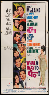 2z0514 WHAT A WAY TO GO 3sh 1964 Shirley MacLaine, Paul Newman, Robert Mitchum, Dean Martin
