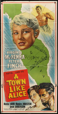 2z0015 TOWN LIKE ALICE English 3sh 1956 Virginia McKenna, Peter Finch, from Nevil Shute book!
