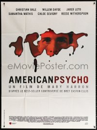 2z0762 AMERICAN PSYCHO French 1p 2000 psychotic yuppie killer Christian Bale, from Bret Ellis novel!