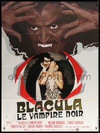 2z0791 BLACULA French 1p 1972 black vampire William Marshall is deadlier than Dracula, different!