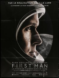 2z0895 FIRST MAN French 1p 2018 super close up of Ryan Gosling as astronaut Neil Armstrong!