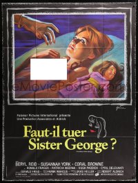2z0987 KILLING OF SISTER GEORGE French 1p 1971 different Grinsson art of naked Susannah York, Aldrich