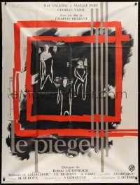 2z1066 NO ESCAPE French 1p 1958 Le Piege, Magali Noel, Raf Vallone, different Soubie art, rare!