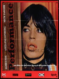 2z1086 PERFORMANCE French 1p R2010 Nicolas Roeg, different super close up of Mick Jagger!