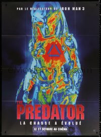 2z1092 PREDATOR teaser French 1p 2018 great image of the alien as seen in thermal-vision!