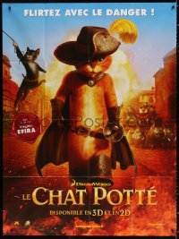 2z1100 PUSS IN BOOTS advance French 1p 2011 voice of Antonio Banderas in title role as cartoon cat!