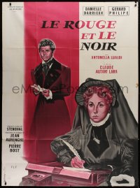 2z1108 RED & THE BLACK French 1p 1956 Le rouge et le nour, Danielle Darrieux, Gerard Philipe, rare!