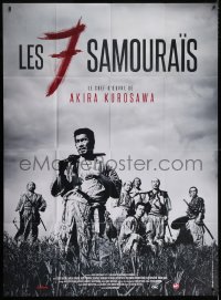 2z1133 SEVEN SAMURAI French 1p R2013 Akira Kurosawa's classic Shichinin No Samurai, Toshiro Mifune