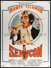 2z1134 SEX WITH A SMILE French 1p 1976 great image of wacky Marty Feldman & ladies, Sexycon!