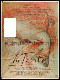2z1198 TROUT French 1p 1982 Joseph Losey's La Truite, wild erotic fish artwork by Andre Francois!